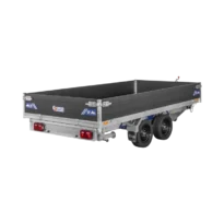 Remorque Tribenne avec pompe électrique 406 x 204 cm - PTAC 3500 kg - Saris